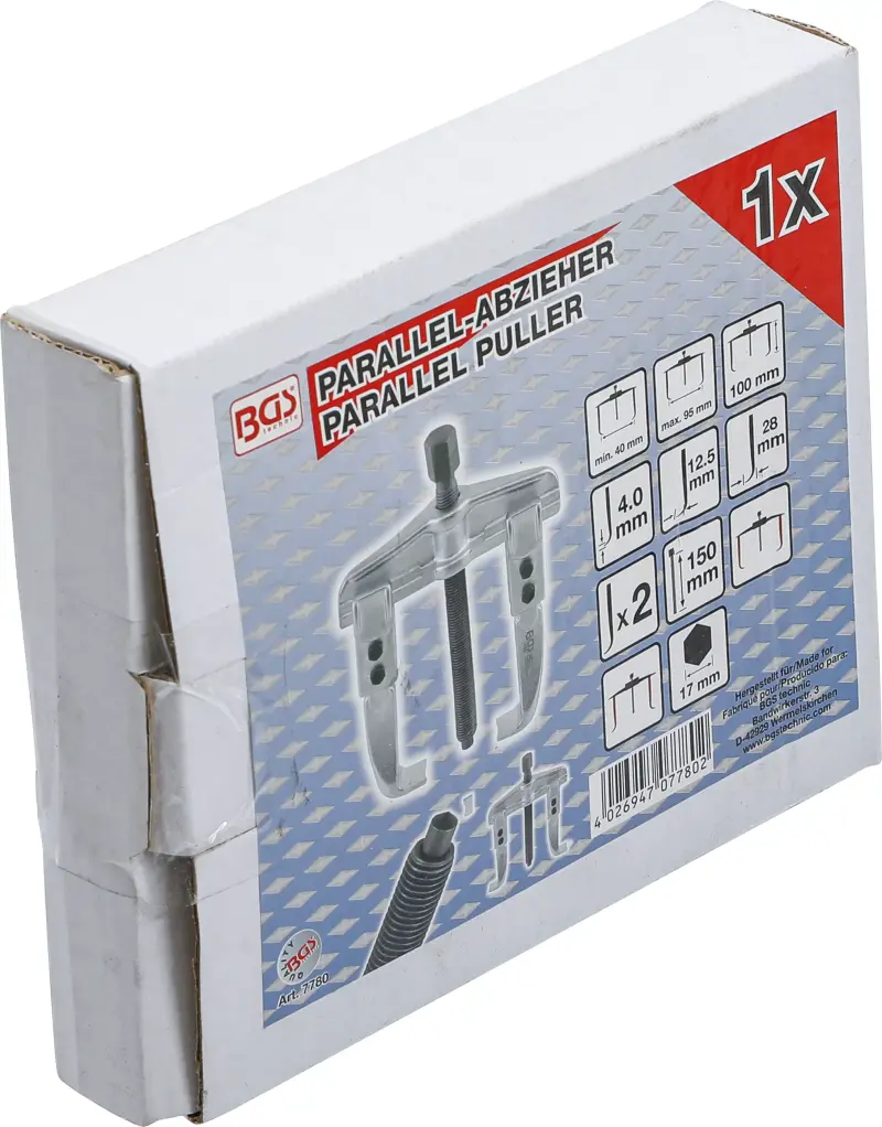 Dvouramenný stahovák 40 ÷ 95 mm pro vnitřní průměry BGS 7780 (BGS107780)