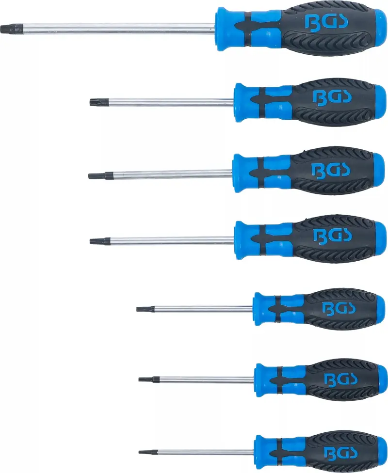 Sada šroubováků T-profil (Torx) T10 ÷ T40 BGS107846 (7 dílů, CV-S2) (BGS107846)