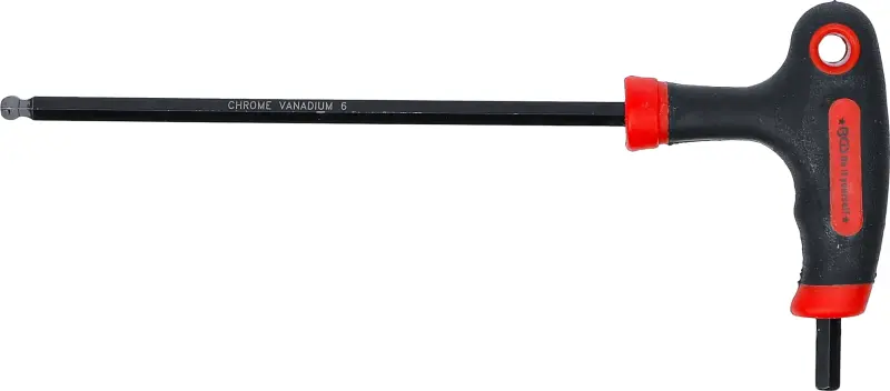 Zástrčný šestihranný klíč (inbus) Kraftmann 6 mm s T-rukojetí BGS107882-6 a boční čepelí (BGS107882-6)