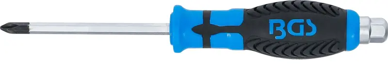 Křížový šroubovák PH2 x 100 mm BGS107913, s vnějším šestihranem (BGS107913)