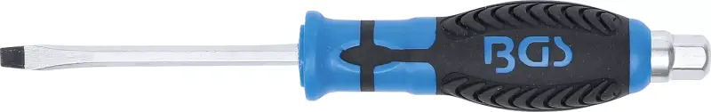 Plochý šroubovák 5 x 75 mm BGS107917, s vnějším šestihranem (BGS107917)