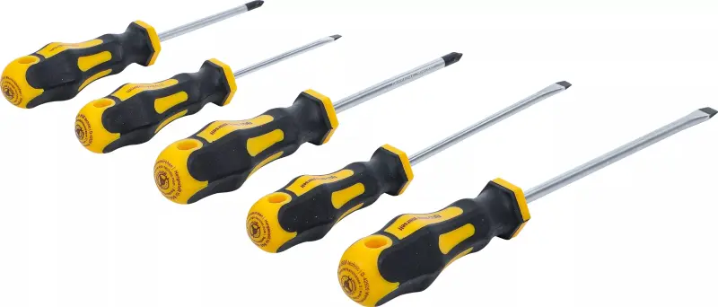 šroubováky ploché a křížové PH, sada 5 dílů (BGS107946)