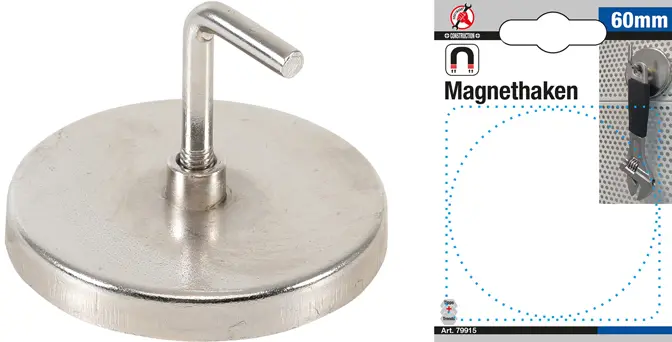 Magnetický háček Kraftmann kulatý pr. 60 mm BGS1079915 (BGS1079915)