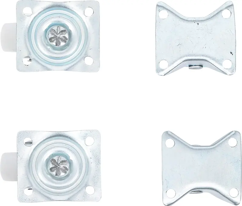 kolečka plastová, průměr 40 mm, pevné a otočné, 4 (BGS1080330)