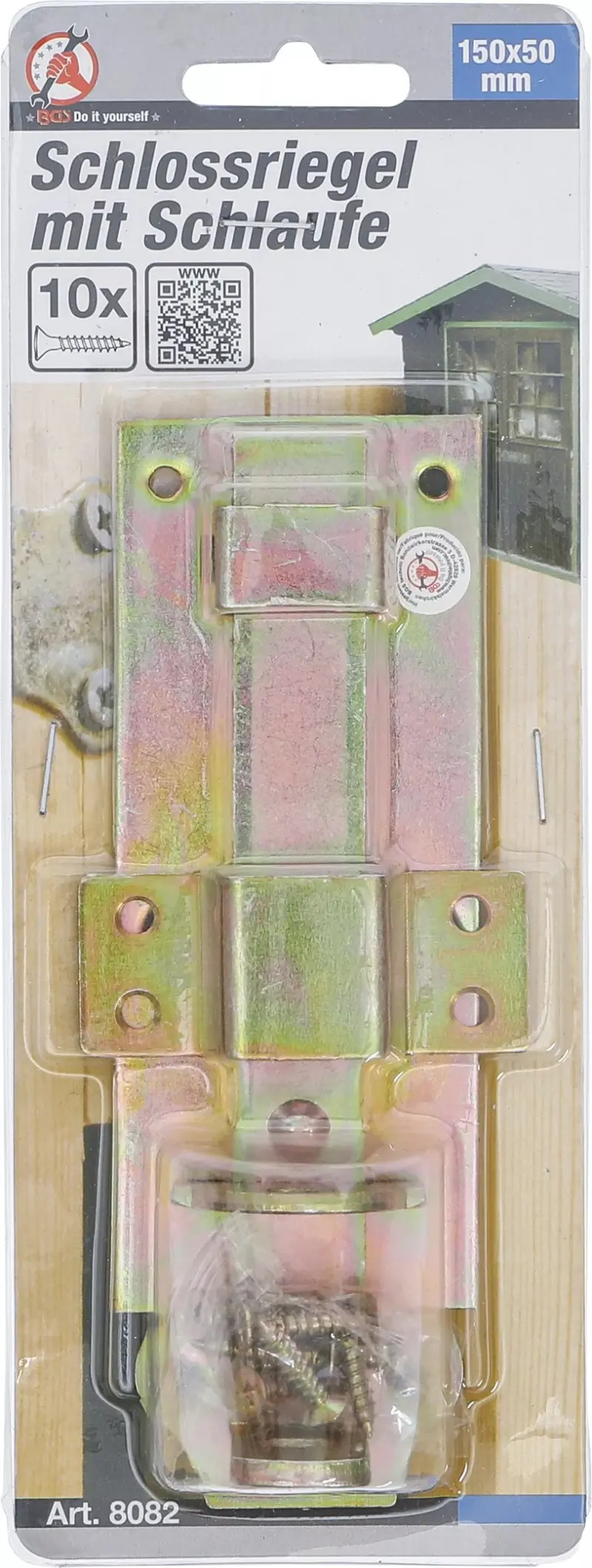 Západka zámku s petlicí Kraftmann 150 x 50 mm BGS108082 (BGS108082)