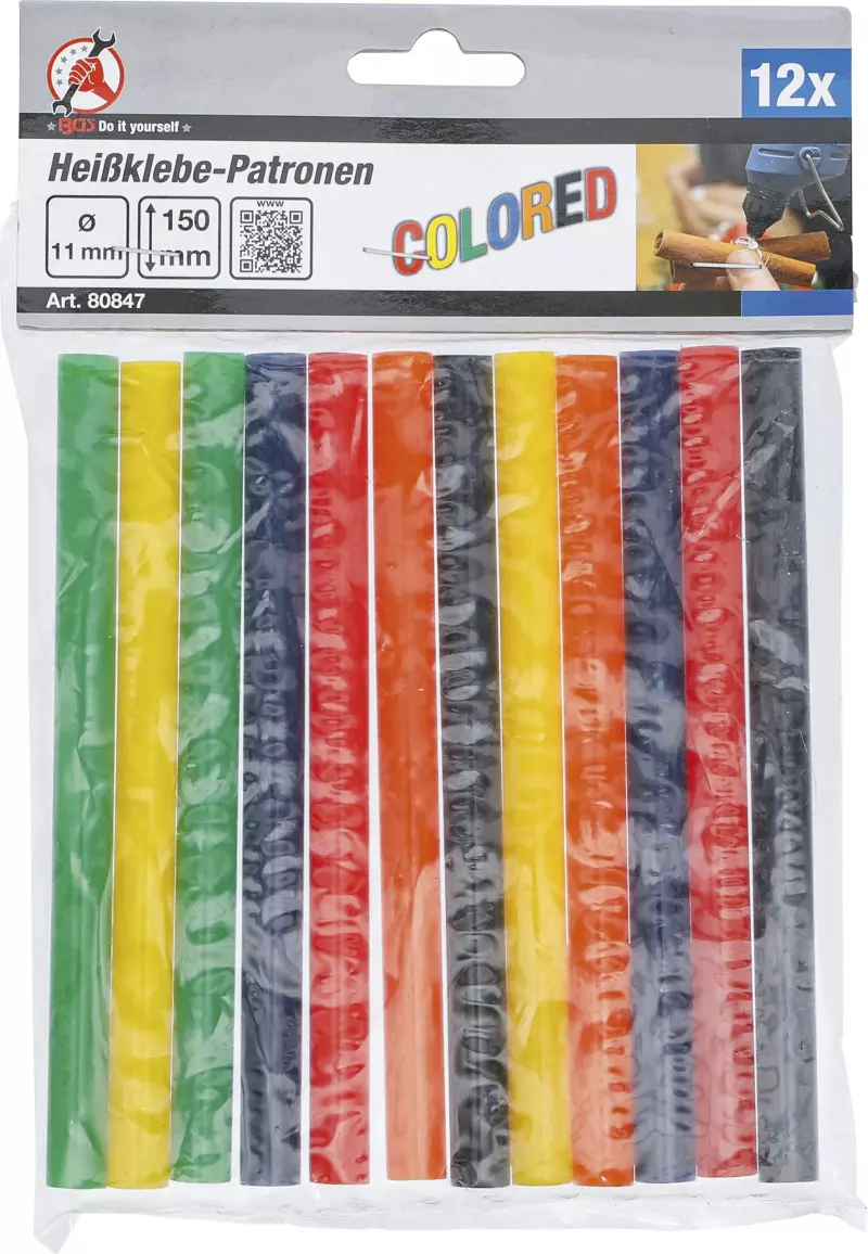 Tavicí patrony Kraftmann 11 x 150 mm BGS1080847 barevné (12 ks) (BGS1080847)